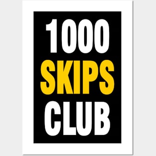 1000 skips club Posters and Art